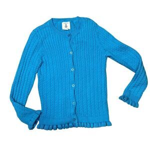 Lands' End Kids Blue Sweater Size Large 6X
